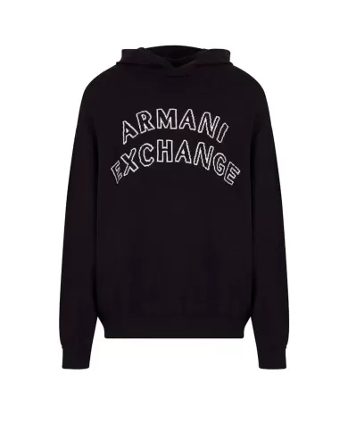 Maglia Uomo blu in cotone con cappuccio 6DZM2Y ZM4NZ | ARMANI EXCHANGE Maglia Uomo blu in cotone con cappuccio 6DZM2Y ZM4NZ | ARMANI EXCHANGE