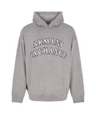 Maglia Uomo grigio cotone con cappuccio 6DZM2Y ZM4NZ | ARMANI EXCHANGE
