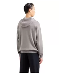 Maglia Uomo grigio cotone con cappuccio 6DZM2Y ZM4NZ | ARMANI EXCHANGE