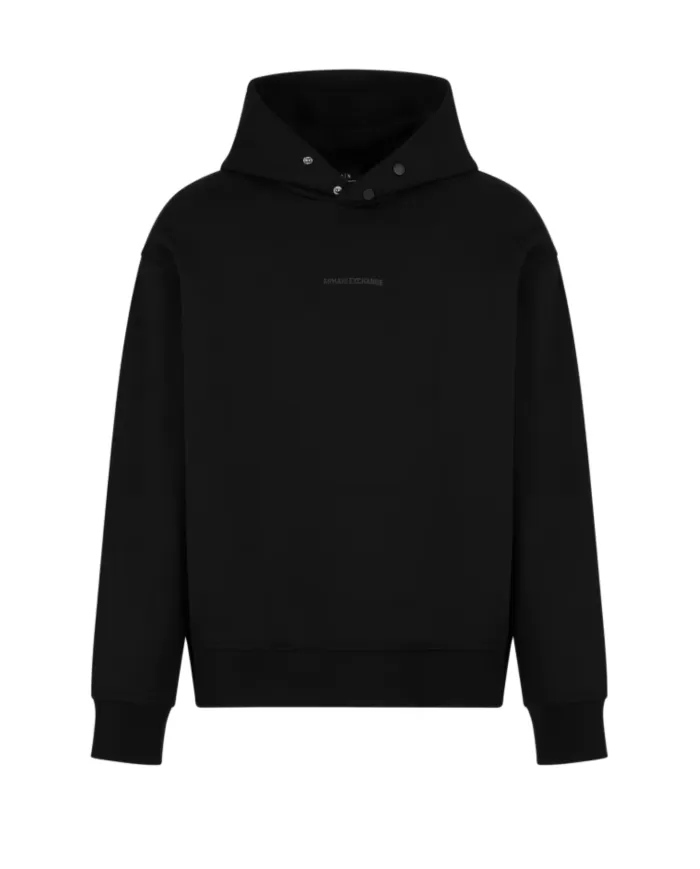 Felpa uomo nera in cotone 6DZMLJ ZJ4XZ | ARMANI EXCHANGE Felpa uomo nera in cotone 6DZMLJ ZJ4XZ | ARMANI EXCHANGE