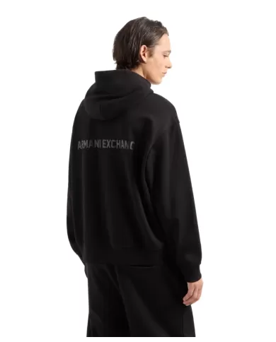 Felpa uomo nera in cotone 6DZMLJ ZJ4XZ | ARMANI EXCHANGE Felpa uomo nera in cotone 6DZMLJ ZJ4XZ | ARMANI EXCHANGE