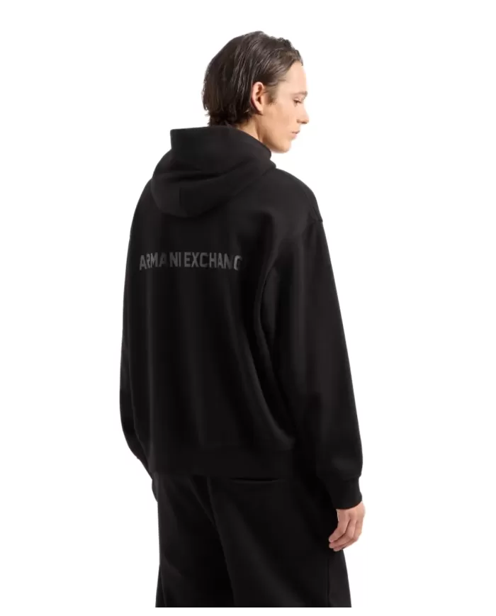 Felpa uomo nera in cotone 6DZMLJ ZJ4XZ | ARMANI EXCHANGE Felpa uomo nera in cotone 6DZMLJ ZJ4XZ | ARMANI EXCHANGE