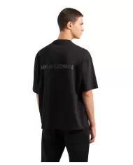 T-shirt Uomo nera in cotone 6DZTLS ZJLFZ | ARMANI EXCHANGE