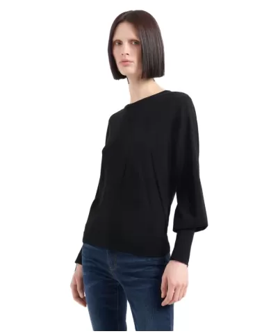 Maglia donna nera 8NYM4L YMH4Z |ARMANI EXCHANGE Maglia donna nera 8NYM4L YMH4Z |ARMANI EXCHANGE