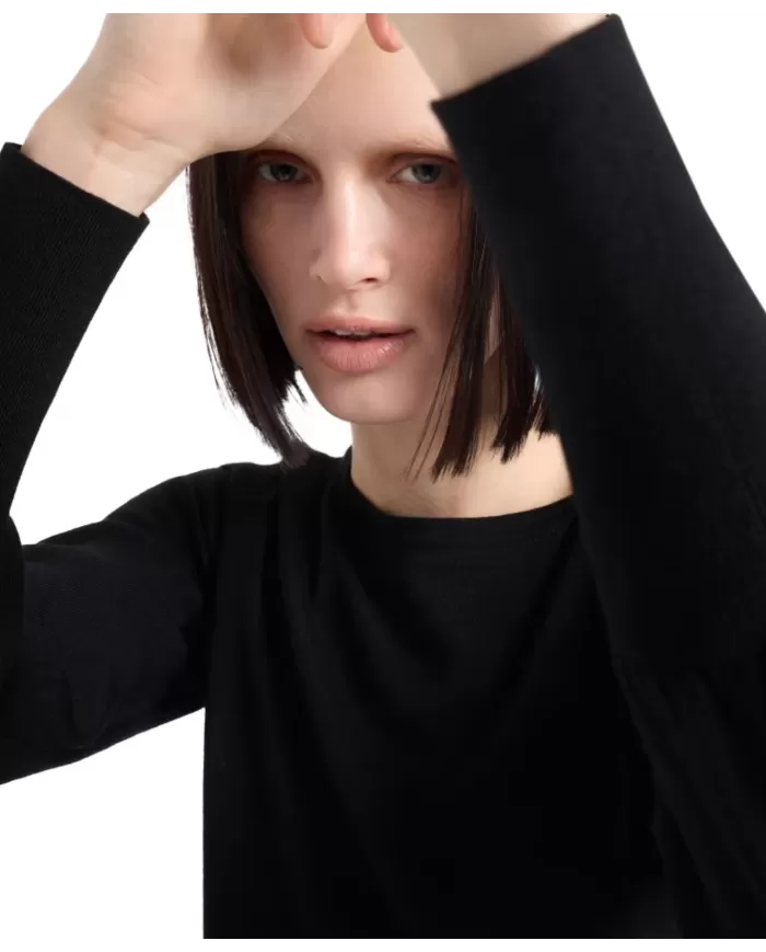 Maglia donna nera 8NYM4L YMH4Z |ARMANI EXCHANGE