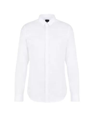 Camicia Uomo bianca stile basic 8NZC49 ZNYXZ | ARMANI EXCHANGE Camicia Uomo bianca stile basic 8NZC49 ZNYXZ | ARMANI EXCHANGE