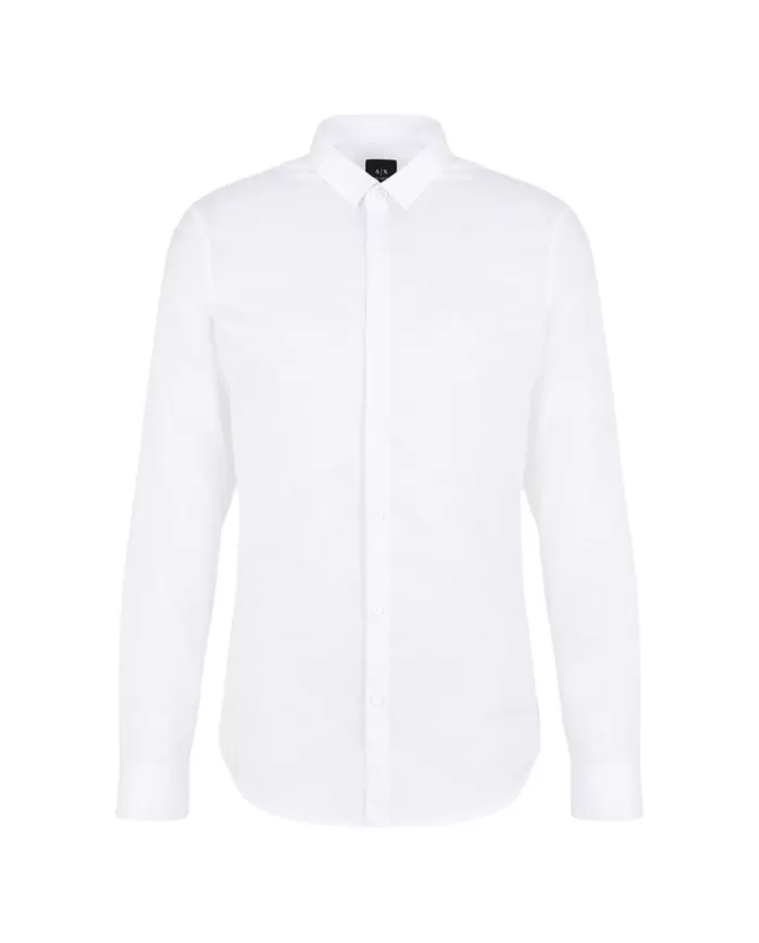 Camicia Uomo bianca stile basic 8NZC49 ZNYXZ | ARMANI EXCHANGE Camicia Uomo bianca stile basic 8NZC49 ZNYXZ | ARMANI EXCHANGE