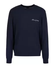 Maglia uomo blu in lana 8NZM5A ZM1YZ | ARMANI EXCHANGE