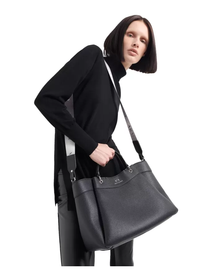Borsa Donna nera grande stile shopper 942910 CC783 |ARMANI EXCHANGE