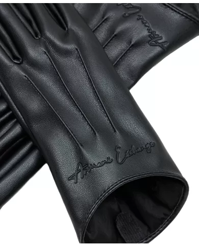 Guanti Donna nera in ecopelle 944180 4F200 | ARMANI EXCHANGE Guanti Donna nera in ecopelle 944180 4F200 | ARMANI EXCHANGE