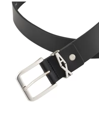 Cinta Uomo nera in pelle 951416 4F897 |ARMANI EXCHANGE