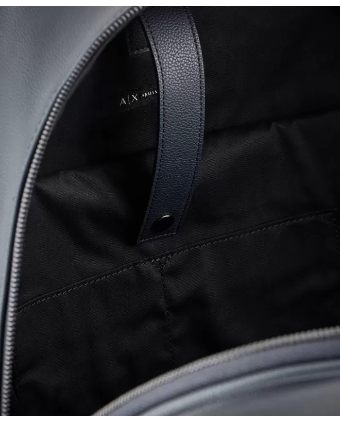Zaino Uomo blu in ecopelle 952387 CC830 |ARMANI EXCHANGE