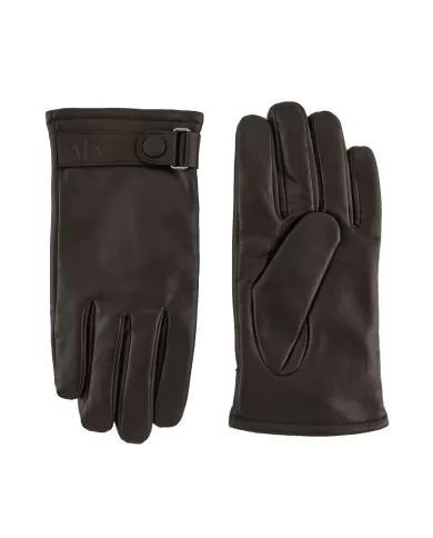 Guanti Uomo neri in pelle 954632 2F191|ARMANI EXCHANGE