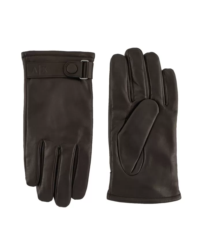 Guanti Uomo neri in pelle 954632 2F191|ARMANI EXCHANGE Guanti Uomo neri in pelle 954632 2F191|ARMANI EXCHANGE