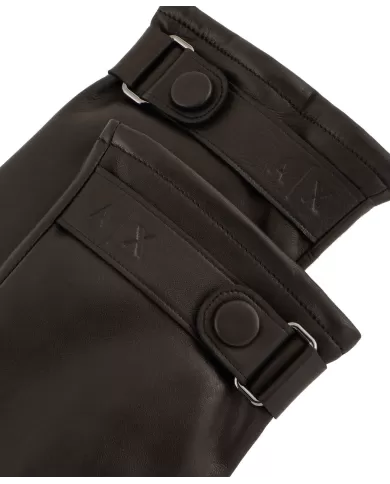Guanti Uomo neri in pelle 954632 2F191|ARMANI EXCHANGE