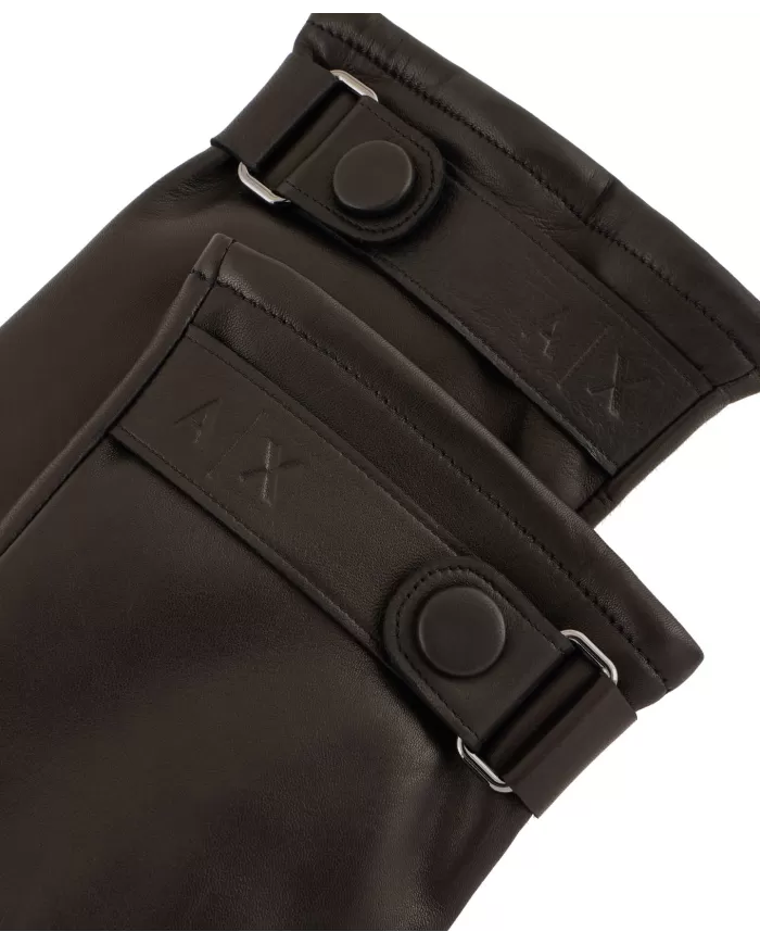 Guanti Uomo neri in pelle 954632 2F191|ARMANI EXCHANGE Guanti Uomo neri in pelle 954632 2F191|ARMANI EXCHANGE