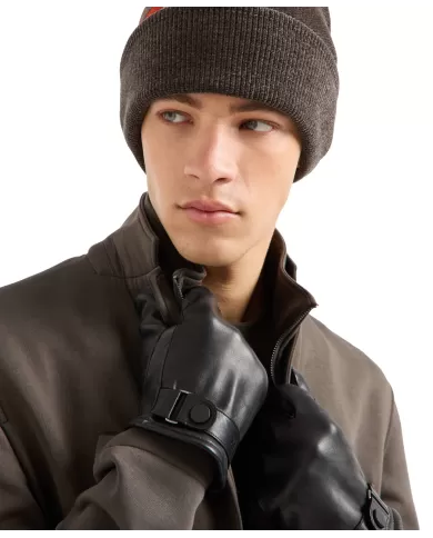 Guanti Uomo neri in pelle 954632 2F191|ARMANI EXCHANGE