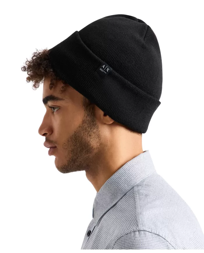 Berretto Uomo nero stile cuffia XM000112 AF10757 |ARMANI EXCHANGE Berretto Uomo nero stile cuffia XM000112 AF10757 |ARMANI EXCHANGE