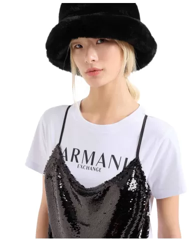 Cappello Donna nero in eco pelliccia XW000081 AF10521 |ARMANI EXCHANGE Cappello Donna nero in eco pelliccia XW000081 AF10521 |ARMANI EXCHANGE