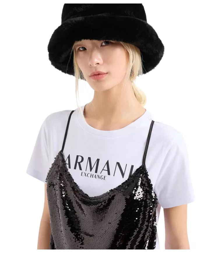 Cappello Donna nero in eco pelliccia XW000081 AF10521 |ARMANI EXCHANGE Cappello Donna nero in eco pelliccia XW000081 AF10521 |ARMANI EXCHANGE