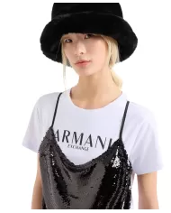 Cappello Donna nero in eco pelliccia XW000081 AF10521 |ARMANI EXCHANGE