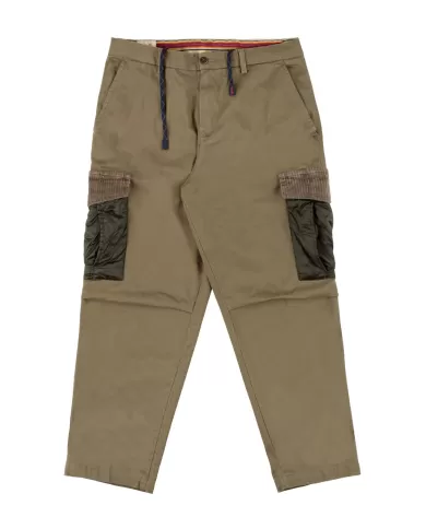 Pantalone Uomo verde militare in cotone stile cargo GORDON T309 | BOB Pantalone Uomo verde militare in cotone stile cargo GORDON T309 | BOB