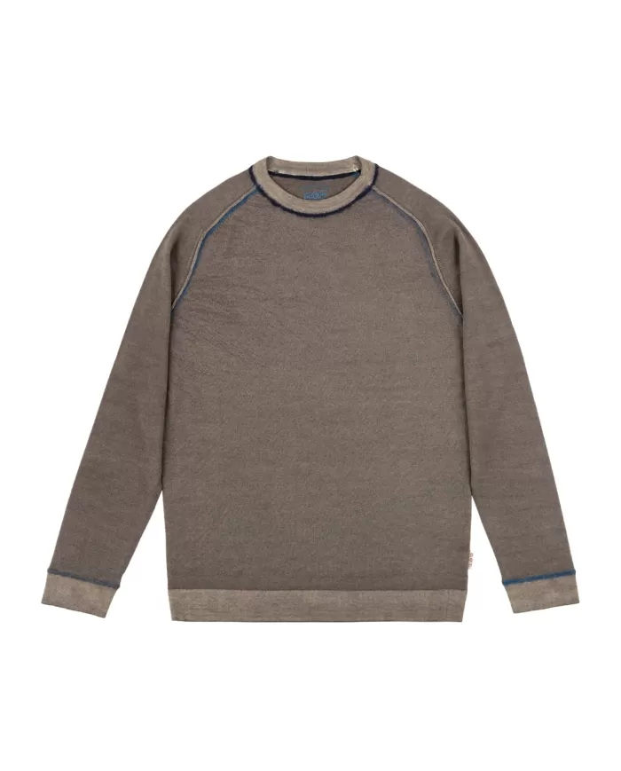 Maglia Uomo in lana color fango PLATA R00423 | BOB Maglia Uomo in lana color fango PLATA R00423 | BOB