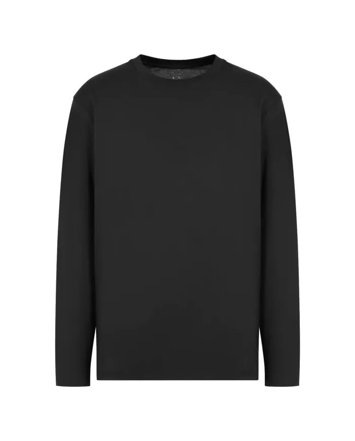 T-shirt uomo nera in cotone manica lunga 6DZTJF ZJ9AZ |ARMANI EXCHANGE T-shirt uomo nera in cotone manica lunga 6DZTJF ZJ9AZ |ARMANI EXCHANGE