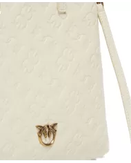 Borsa donna white in pelle 102746 A1YB MINI SHOPPER | PINKO