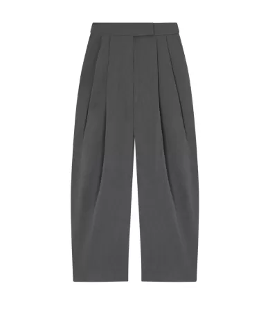 Pantaloni donna grigi a vita alta con pinces 103549 A18E PATRE | PINKO Pantaloni donna grigi a vita alta con pinces 103549 A18E PATRE | PINKO