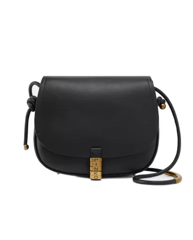 Borsa donna nero/gold in pelle 103830 A1ZX SADDLE BAG | PINKO Borsa donna nero/gold in pelle 103830 A1ZX SADDLE BAG | PINKO