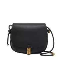 Borsa donna nero/gold in pelle 103830 A1ZX SADDLE BAG | PINKO