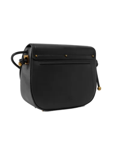 Borsa donna nero/gold in pelle 103830 A1ZX SADDLE BAG | PINKO Borsa donna nero/gold in pelle 103830 A1ZX SADDLE BAG | PINKO