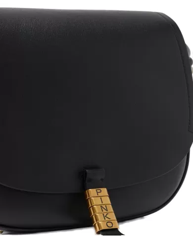 Borsa donna nero/gold in pelle 103830 A1ZX SADDLE BAG | PINKO Borsa donna nero/gold in pelle 103830 A1ZX SADDLE BAG | PINKO