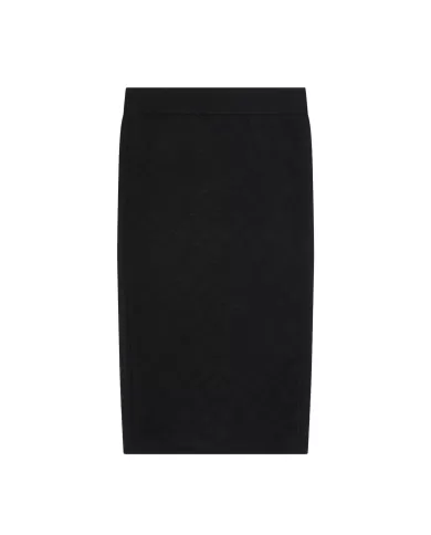 Gonna Donna nera lavorazione tono su tono 103973 A21T | PINKO Gonna Donna nera lavorazione tono su tono 103973 A21T | PINKO