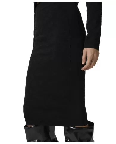 Gonna Donna nera lavorazione tono su tono 103973 A21T | PINKO Gonna Donna nera lavorazione tono su tono 103973 A21T | PINKO