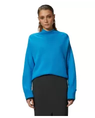 PINKO Maglia Donna 104468 A277 DONSKOY A-EP lana comfort leggermente oversize EI5 turchese/grigio