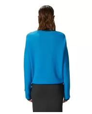 PINKO Maglia Donna 104468 A277 DONSKOY A-EP lana comfort leggermente oversize EI5 turchese/grigio