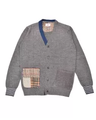 Cardigan Uomo asfalto in lana MARTY | BOB