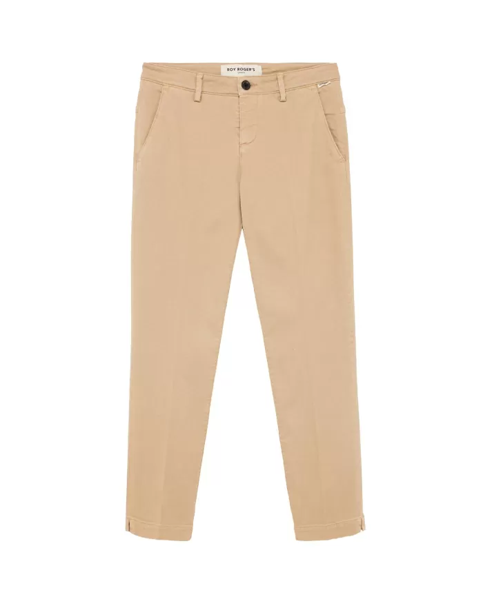 Pantalone Donna beige in cotone RND057P4030112 CHINO FLOW |ROY ROGER'S Pantalone Donna beige in cotone RND057P4030112 CHINO FLOW |ROY ROGER'S