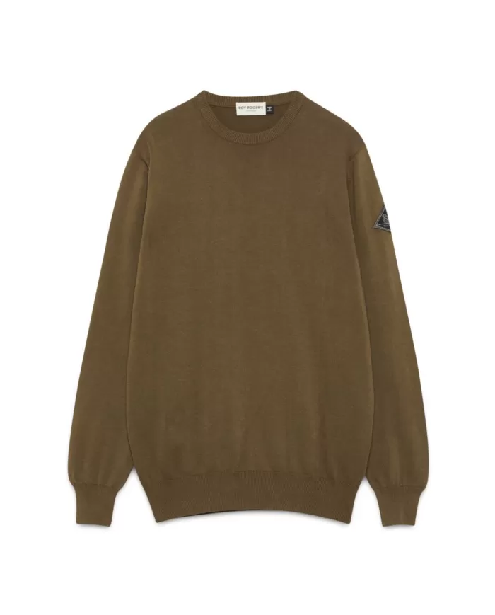 Maglia Uomo tabacco in ctone RRU502CF67XXXX CREW NECK| ROY ROGER'S Maglia Uomo tabacco in ctone RRU502CF67XXXX CREW NECK| ROY ROGER'S