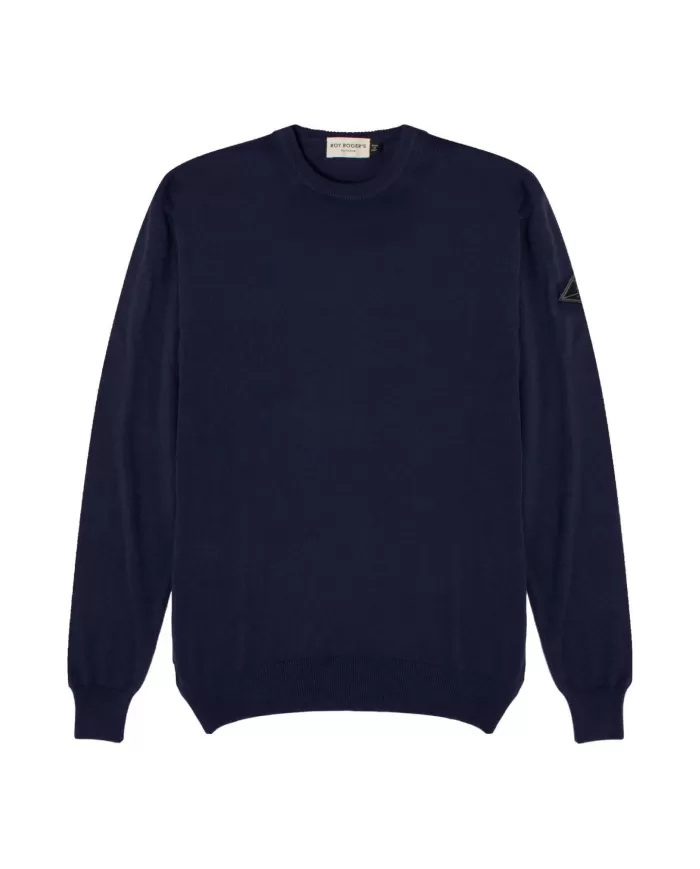 Maglia Uomo blu n cotone RRU502CF67XXXX CREW NECK |ROY ROGER'S Maglia Uomo blu n cotone RRU502CF67XXXX CREW NECK |ROY ROGER'S