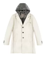 Cappotto Uomo panna in lana stile classico ANDY|BOB Cappotto Uomo panna in lana stile classico ANDY|BOB