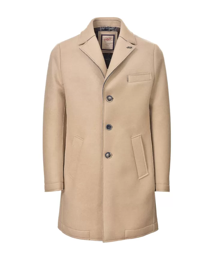 Cappotto Uomo sabbia in lana stile classico ANDY 402 |BOB Cappotto Uomo sabbia in lana stile classico ANDY 402 |BOB