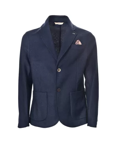 Giacca Uomo blu in lana classico leggero stile blazer MOLD 351|BOB Giacca Uomo blu in lana classico leggero stile blazer MOLD 351|BOB