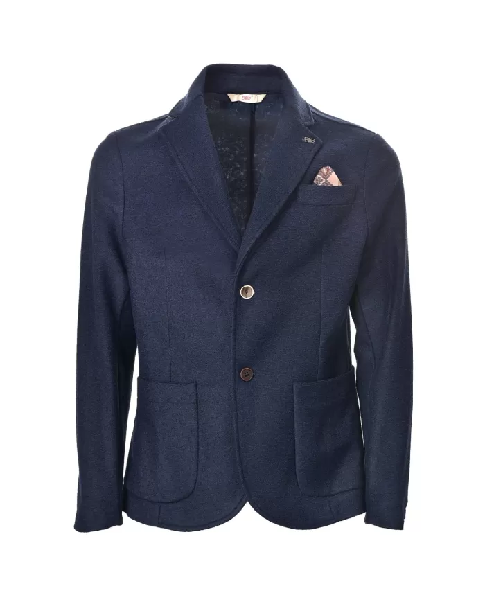 Giacca Uomo blu in lana classico leggero stile blazer MOLD 351|BOB Giacca Uomo blu in lana classico leggero stile blazer MOLD 351|BOB