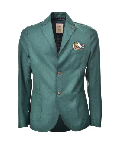 Giacca Uomo verde in lana regular stile blazer POLE 346|BOB Giacca Uomo verde in lana regular stile blazer POLE 346|BOB