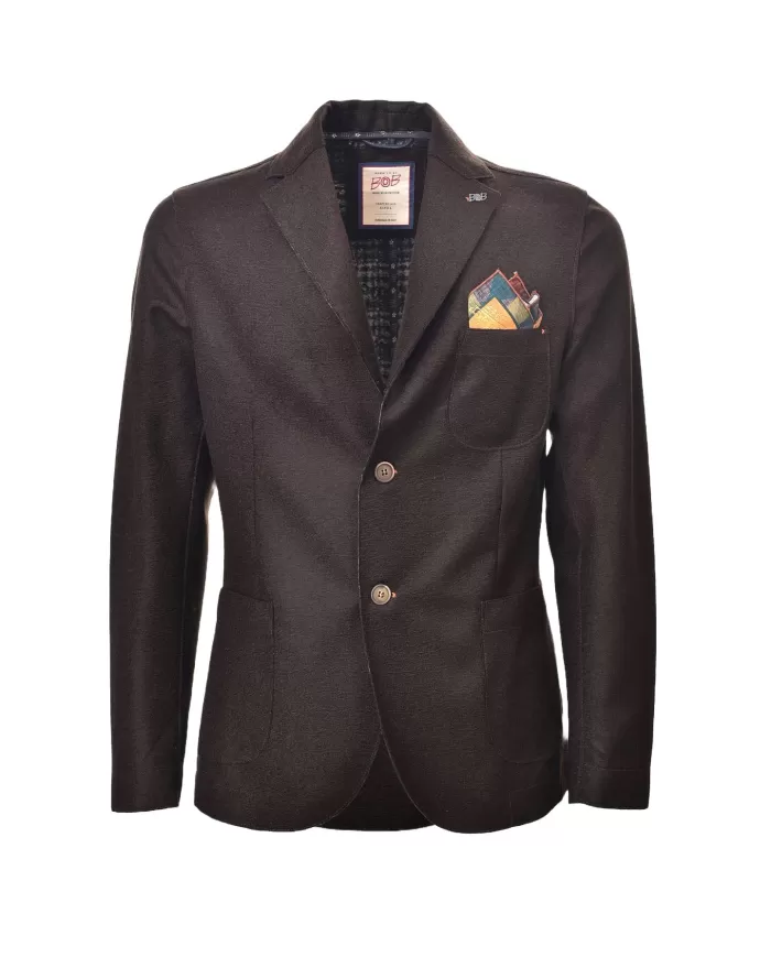 Giacca Uomo marrone lana regular stile blazer POLE 346 |BOB Giacca Uomo marrone lana regular stile blazer POLE 346 |BOB