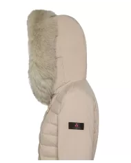Piumino Donna beige con eco-pelliccia PED365701190986 SERIOLA|PEUTEREY