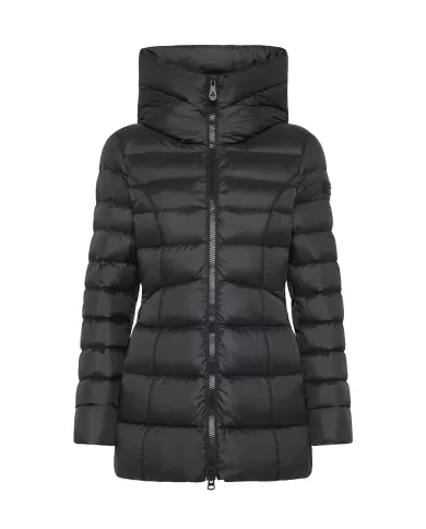 Piumino Donna nero slim lungo PED510901181903 ESDRA | PEUTEREY